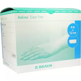 ASKINA Bande fine élastique 12 cm x 4 m en vrac, 20 pièces