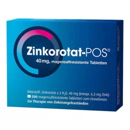 ZINKOROTAT POS comprimés gastro-résistants, 500 pcs