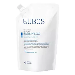 EUBOS FLÜSSIG Flacon de recharge bleu non parfumé, 400 ml