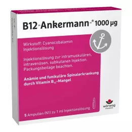 Ampoules de vitamine B12 ANKERMANN 1 000 μg, 5 x 1 ml