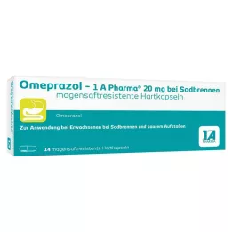 OMEPRAZOL-1A Pharma 20 mg pour les brûlures destomac HKM, 14 pcs