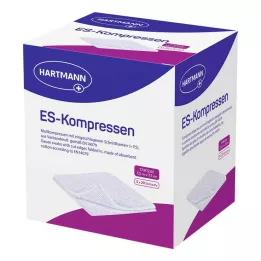 ES-KOMPRESSEN Paquet de 12 sachets stériles en vrac de 7,5 x 7,5 cm, 5 x 20 pièces