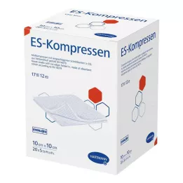 ES-KOMPRESSEN Paquet stérile en vrac de 12 plis 10x10 cm, 20X5 pièces