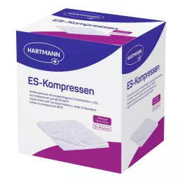 ES-KOMPRESSEN Paquet de 12 sachets stériles 10x10 cm, 10X10 pièces