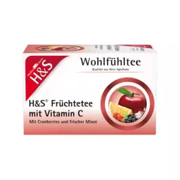 Sachets filtrants H&amp;S Fruits avec vitamine C, 20 x 2,7 g
