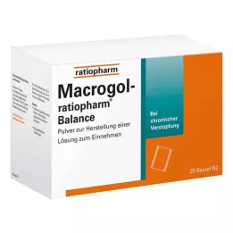 MACROGOL-ratiopharm Balance Plv.z.H.e.L.z.Einn., 30 pièces