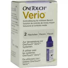 ONE TOUCH Solution de contrôle moyenne Verio, 2X3,8 ml