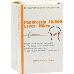 PANKREATIN 10 000 Laves Micro Gastric Saftr.Harps., 50 pc