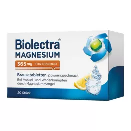 BIOLECTRA Magnésium 365 mg fortissimum citron, 20 pcs