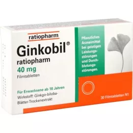 Ginkobil-ratiopharm 40 mg de comprimés enduits de film, 30 pc