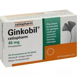 Ginkobil-ratiopharm 40 mg de comprimés revêtus de film, 120 pc