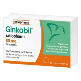 GINKOBIL-ratiopharm 80 mg comprimés pelliculés, 60 pcs