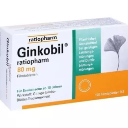 Ginkobil-ratiopharm 80 mg de comprimés enduits de film, 120 pc