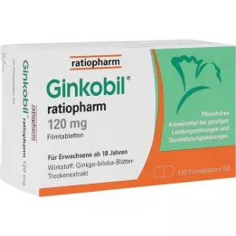 Ginkobil-ratiopharm 120 mg de comprimés enduits de film, 120 pc