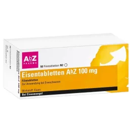 EISENTABLETTEN AbZ 100 mg comprimés pelliculés, 50 pcs