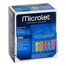 MICROLET Lancettes colorées, 200 pièces