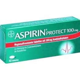 ASPIRIN Protéger 100 mg de comprimés gastro-intestinaux, 42 pc