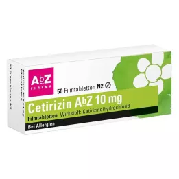 CETIRIZIN Comprimés pelliculés AbZ 10 mg, 50 pcs