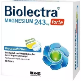BIOLECTRA Magnésium 243 mg de citron fort br.-tabl., 40 pc