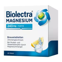 BIOLECTRA Magnésium 243 mg forte Citron Br.-Tabl., 40 pcs
