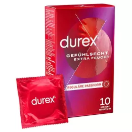 DUREX Sensation de préservatifs extra humides, 10 pc