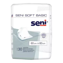 SENI Alèse de protection de lit Soft Basic 60x60 cm, 30 pièces