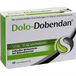 DOLO-DOBENDAN 1,4 mg / 10 mg de sucettes, 48  pc