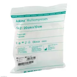 ASKINA Compresses de gaze 10x20 cm stériles, 5X2 pcs