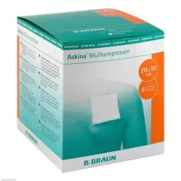 ASKINA Compresses de gaze 10x20 cm stériles, 25X2 pcs