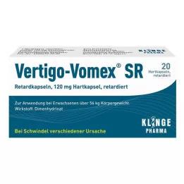 VERTIGO-VOMEX SR Gélules à libération prolongée, 20 pièces