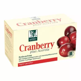 CRANBERRY ACEROLA Sacs filtrants Baders, 20 pièces