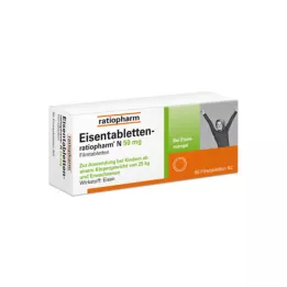EISENTABLETTEN-ratiopharm N 50 mg comprimés pelliculés, 50 pcs