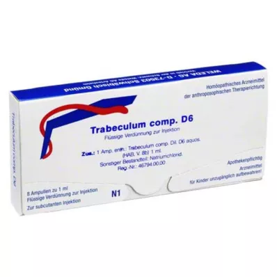TRABECULUM comp.D 6 ampoules, 8 pièces