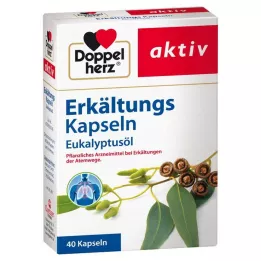 DOPPELHERZ Capsules rhume à lhuile deucalyptus, 40 pcs