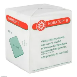 NOBATOP 8 compresses 10x10 cm non stériles, 100 pcs