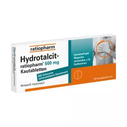 HYDROTALCIT-ratiopharm 500 mg comprimés à croquer, 20 pcs