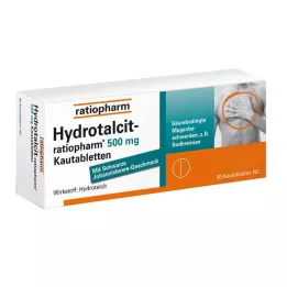 HYDROTALCIT-ratiopharm 500 mg comprimés à croquer, 50 pcs
