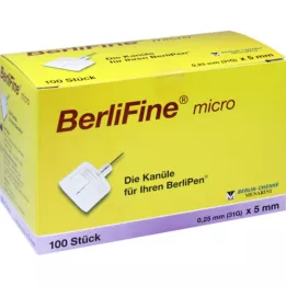 BERLIFINE Micro Canule 0,25x5 mm, 100 pc