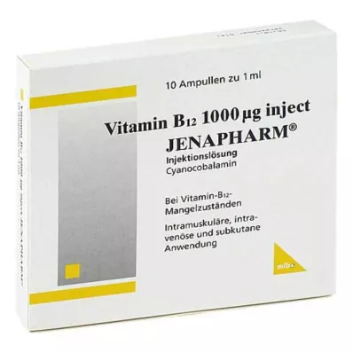 vitamine b12 injectable posologie VITAMIN B12 1 000 μg Ampoules injectables Jenapharm, 10X1 ml