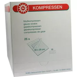 MULLKOMPRESSEN 20x25 cm stérile 16 plis, 25 pièces