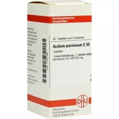 Acidum picrinic d30, 80 pc