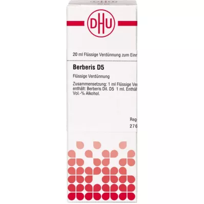 BERBERIS Dilution D 5, 20 ml BERBERIS Dilution D 5, 20 ml