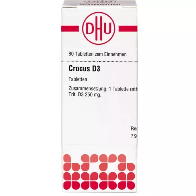 CROCUS D 3 comprimés, 80 pc