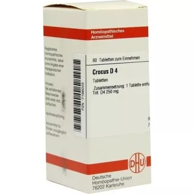 CROCUS D 4 comprimés, 80 pc CROCUS D 4 comprimés, 80 pc
