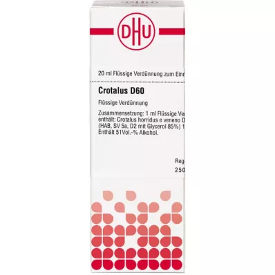 Crotalus D60, 20 ml