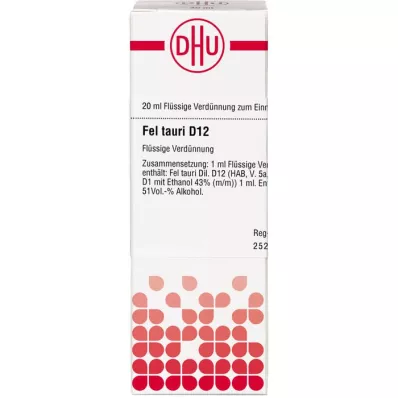 FEL TAURI Dilution D 12, 20 ml