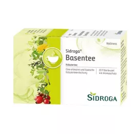 SIDROGA Sachets filtres à thé Wellness Base, 20 x 1,5 g