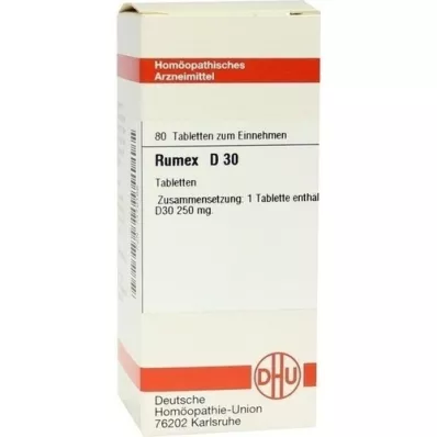 RUMEX D 30 comprimés, 80 pc