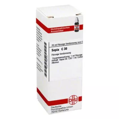 SEPIA Dilution C 30, 20 ml SEPIA Dilution C 30, 20 ml