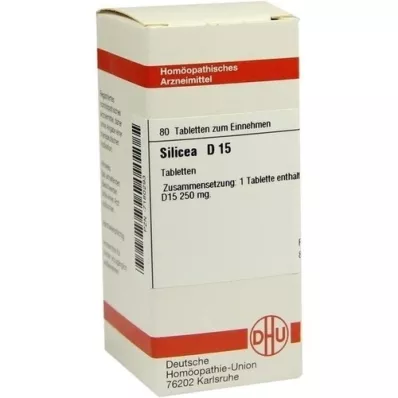 SILICEA D 15 comprimés, 80 pc SILICEA D 15 comprimés, 80 pc
